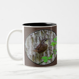 Baby-Zaunkönig-Tasse Zweifarbige Tasse