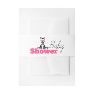 Baby Zebra, Babydusche Einladungsbanderole