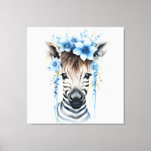 Baby Zebra - Blue Blume Crown