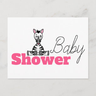 Baby Zebra, Einladung zur Kinderdusche