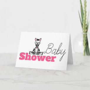 Baby Zebra, Einladung zur Kinderdusche