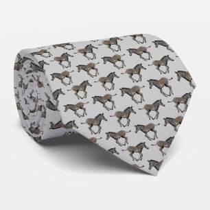 Baby Zebra Frenzy Krawatte (Light Gray)