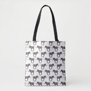 Baby Zebra Frenzy überall auf der Drucktasche Tasche