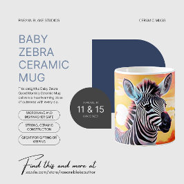 Baby Zebra Good Morning Keramik Tasse