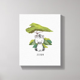 Baby Zebra Safari Canvas Print Leinwanddruck