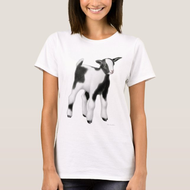 Baby-Ziegen-Damen-Baby - Puppe Shirt (Vorderseite)