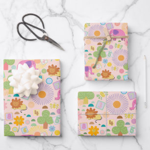 Baby-Zoo-Geschenkpapier Geschenkpapier Set