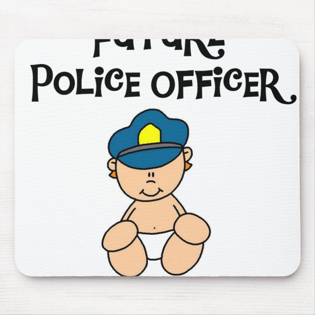 Baby-Zukunft-Polizeibeamte Mousepad (Vorne)