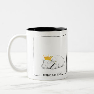 Baby-Zwergflusspferd - Gute Nacht Süßer Prinz Tass Zweifarbige Tasse
