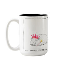 Baby-Zwergflusspferd-Prinzessinnen-Tasse