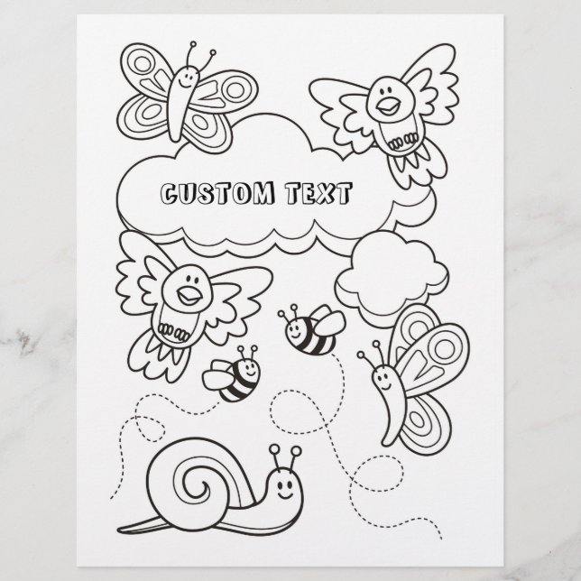 Babyanimals-Farbbuchseite (Vorderseite)