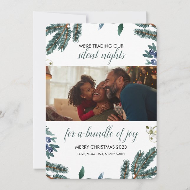 Babyankündigung Einladung (Vorderseite)