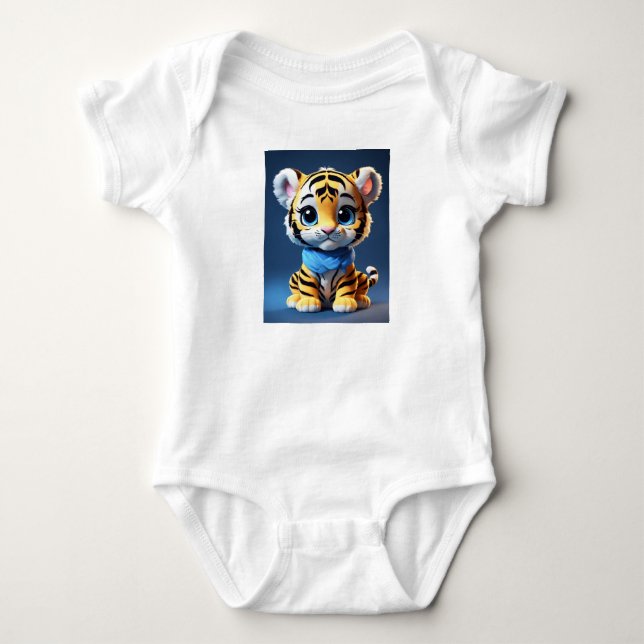 Babyanzug mit niedlicher 🐯 baby strampler (Vorderseite)