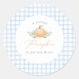 Babyaufkleber   Ein kleiner Pumpkin Runder Aufkleber