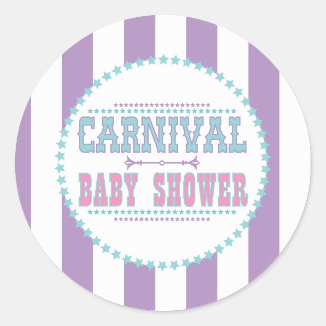 Babyaufkleber für den Carnival Runder Aufkleber (Vorderseite)
