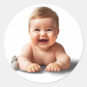 Babyaufkleber Runder Aufkleber