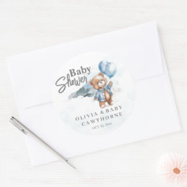 Babyauflage Sticker Moderne Teddy Bear Baby Dusche