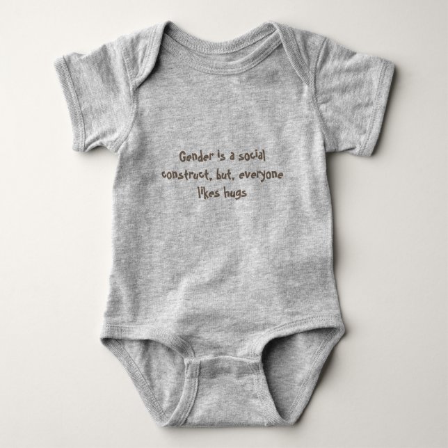 Babyausstattung mit einer politischen Mitteilung Baby Strampler (Vorderseite)