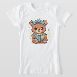 Babybär beim Lesen eines Buches T-Shirt