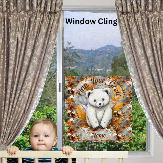 Babybär Herbst Fensteraufkleber (Von Creator hochgeladen)