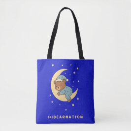 Babybär schläft auf dem Mond Tasche