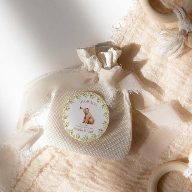 Babybärendusche Danke Runder Aufkleber (Von Creator hochgeladen)