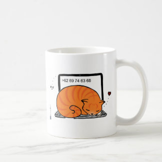 Babybett für Laptops (Orange Tabby) Kaffeetasse