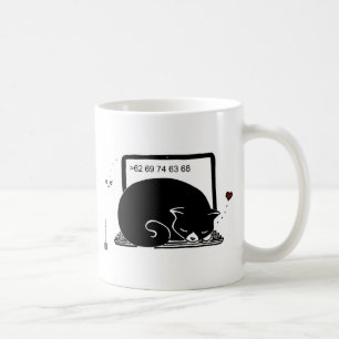 Babybett für Laptops (Tuxedo - Schwarz und Weiß) Kaffeetasse
