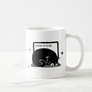 Babybett für Laptops (Tuxedo - Schwarz und Weiß) Kaffeetasse