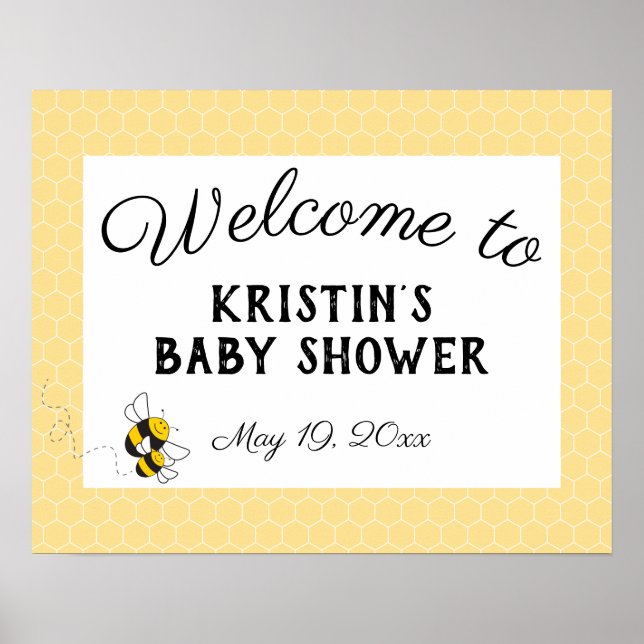 Babybettwäsche und Handtücher werden gestellt Poster (Vorne)