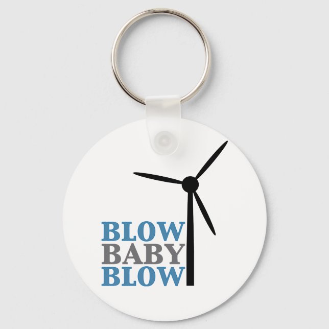 Babybläschen (Windenergie) Schlüsselanhänger (Vorderseite)