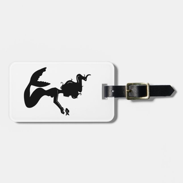 Babyblau Gepäckanhänger (Vorderseite horizontal)