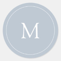 Babyblau | Hochzeitsmonogramm