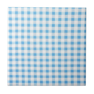 Babyblau kariert fliese