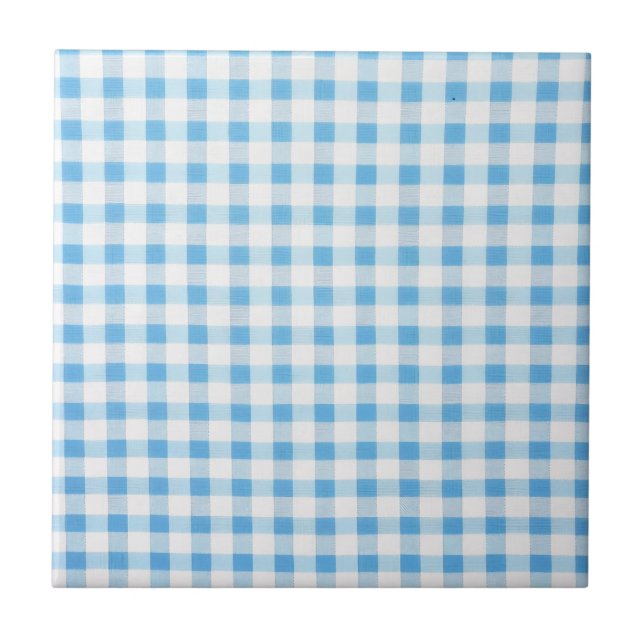 Babyblau kariert fliese (Vorderseite)