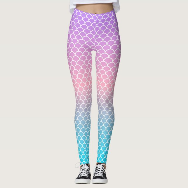 Babyblau Leggings (Vorderseite)