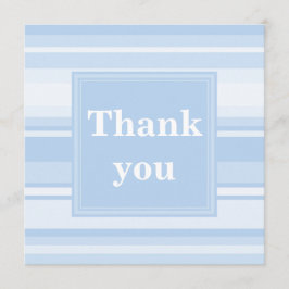 Babyblau Streifen einfach elegant danke