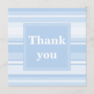 Babyblau Streifen einfach elegant danke