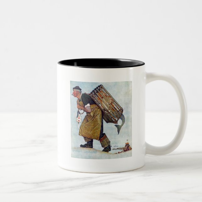 Babyblau Zweifarbige Tasse (Rechts)