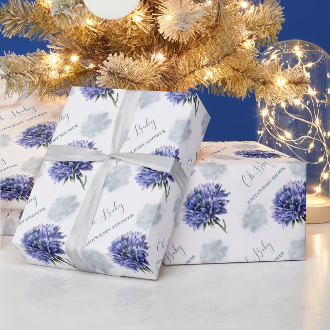 Babyblütendusche Geschenkpapier (Feiertage)