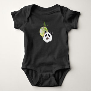 Babybody mit grossem Panda Baby Strampler