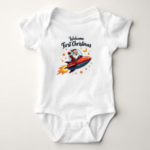 Babybody Weihnachten   Mein erstes Weihnachtsjunge Baby Strampler