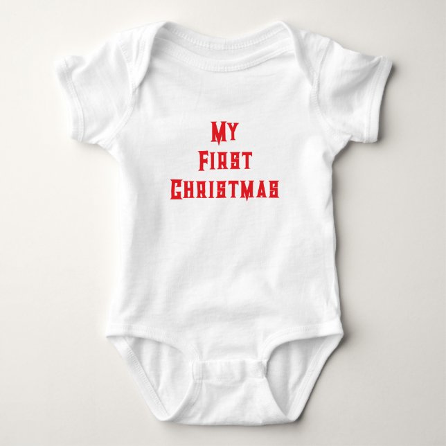 Babybodysuit für Weihnachten Baby Strampler (Vorderseite)