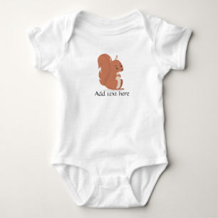 Babybodysuit, Niedliches Eichhörnchen, benutzerdef Baby Strampler