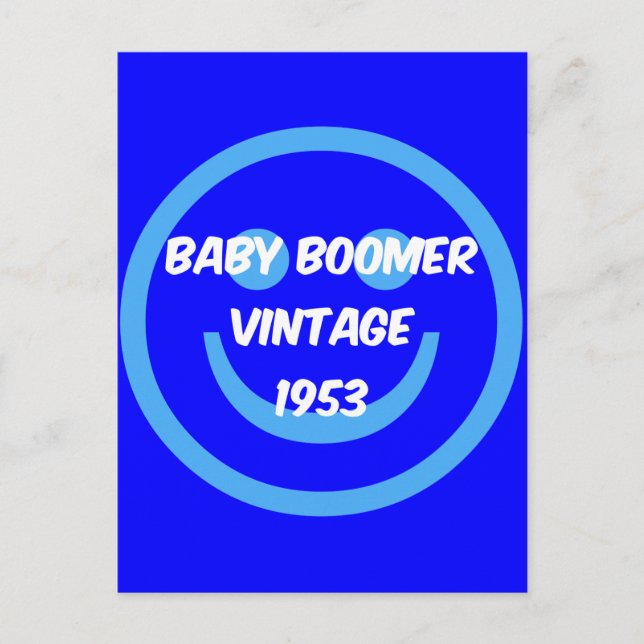 Babyboomer 1953 postkarte (Vorderseite)