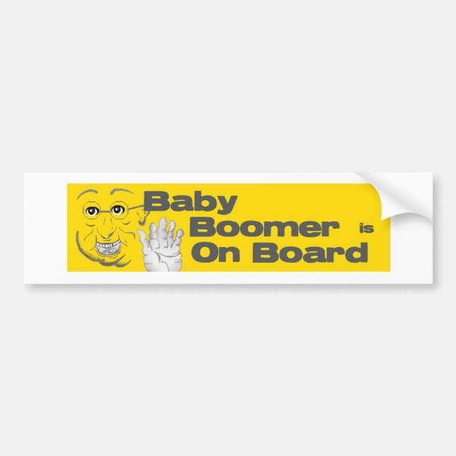 Babyboomer ist an Bord des Autoaufklebers Autoaufkleber (Vorne)