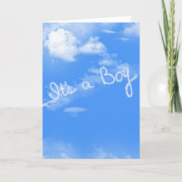 Babyboy Airplane-Contrail Karte