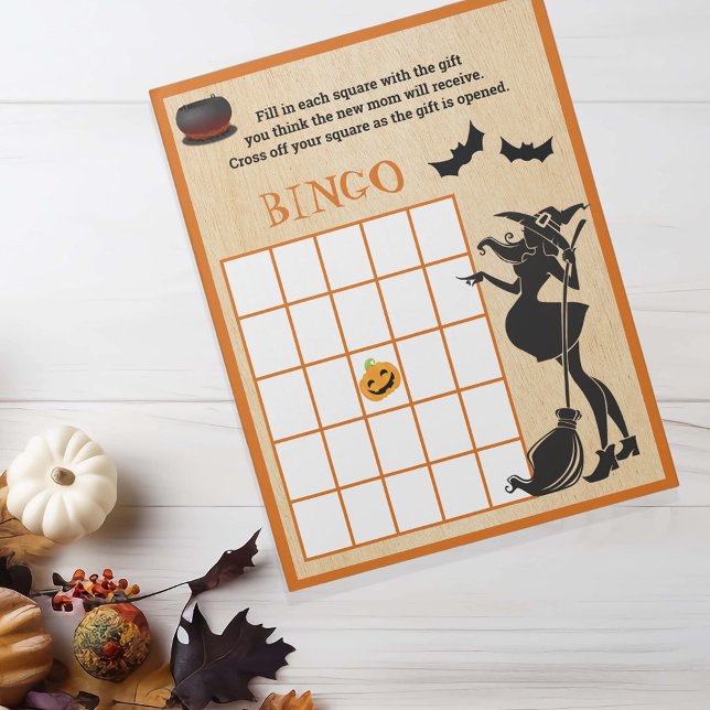 Babybraudusche Halloween Hexenbingo-Spiel Notizblock (Von Creator hochgeladen)