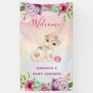 Babybrille und Blume Banner