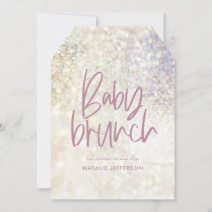 Babybrunch Dusche Party Glitzer funkelnd elegant
